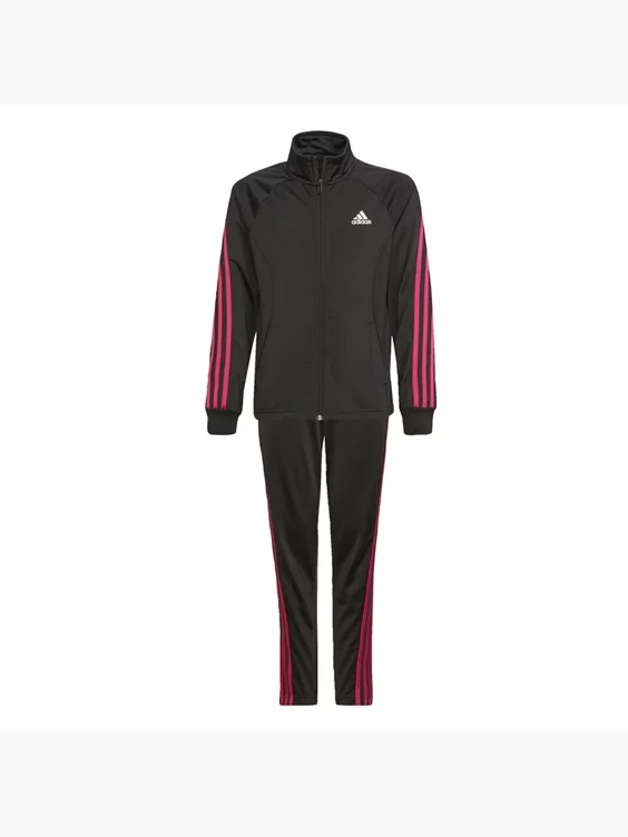 Adidas Team Polyester Regular 3-Streifen Trainingsanzug 3 Adidas Team Polyester Regular 3-Streifen Trainingsanzug