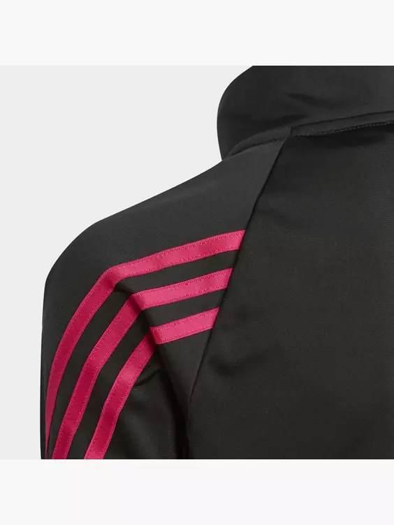Adidas Team Polyester Regular 3-Streifen Trainingsanzug 4 Adidas Team Polyester Regular 3-Streifen Trainingsanzug – Bild 2
