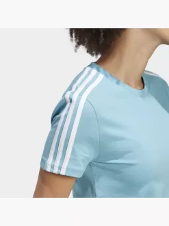 Adidas LOUNGEWEAR Essentials Slim 3-Streifen T-Shirt -Sportbekleidung 8012 IC0631 P2