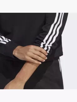 Adidas Essentials 3-Streifen French Terry Crop Hoodie -Sportbekleidung 8012 IC8767 P2